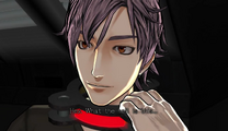 Junpei wearing an explosive death collar.