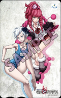 Promotional art of Phi in a swimsuit with Clover.