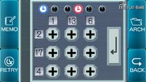 Keypad puzzle.