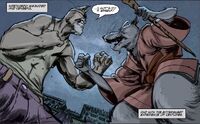 IDW TMNT Issue 1 Splinter vs. Old Hob