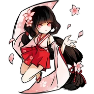 Sakura - Rin.png (702 KB) Sakura "You is meant to be glorious, just as the blooming flowers inspring. "Which one is cuter, the girl or the Sakura?