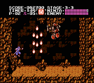 The thief reveals his true self and attacks Ryu.
