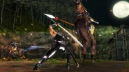 NG1: Ryu fighting Samurai cavalry