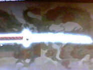 The awakened Dragon Sword as shown during an explanation in Ninja Gaiden DS.