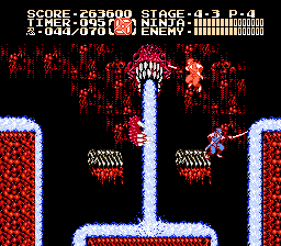 Stage of Naga Sotuva from Ninja Gaiden II: The Dark Sword of Chaos.