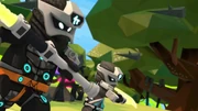 "Ninja versus bushes!"