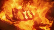 The Golden Armor being melted back into the Golden Weapons