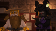 Garmadon and Wu watching the ninja train