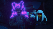 Harumi proclaiming Garmadon as "Emperor"