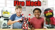 The LEGO NINJAGO MOVIE EPIC Fire Mech Review- The Build Zone Season 5 Episode 10