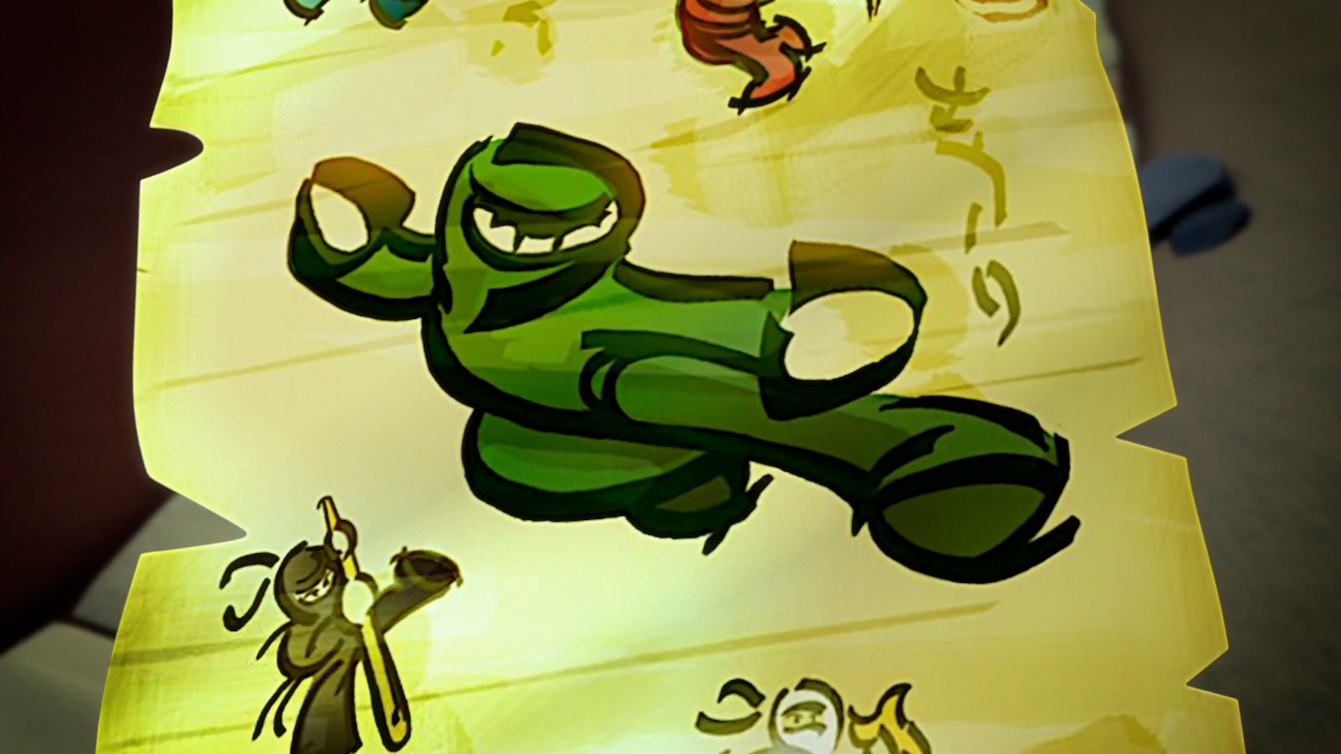 Раскраска зеленый ниндзя Ллойд — турнир элементов