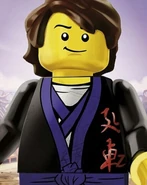 Young Garmadon in an official trading card