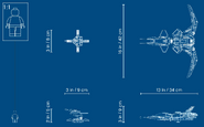 71704 Kai Fighter Dimensions