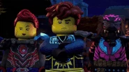 White, blue and yellow lightning in Ninjago: Dragons Rising
