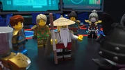 Wu and the ninja talking with Garmadon