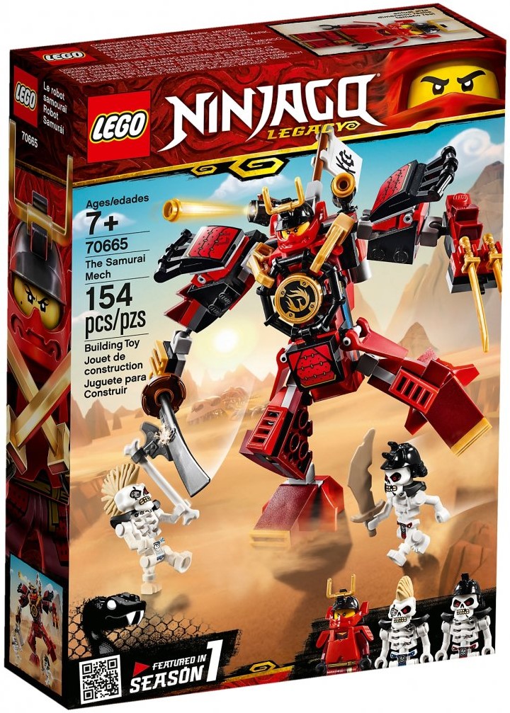 LEGO Ninjago Legacy The Samurai Mech Season One 154 Pieces 70665 New NIB