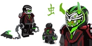 Sons of Garmadon member with fourth green Oni Mask