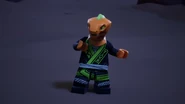 Frak's Dojo outfit with highlited green colors