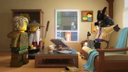Wu and Lloyd with Garmadon in Vinny's living room