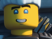 Zane's first appearance in his cloak form.