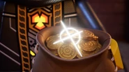 A bag of coins in Dragons Rising, Season 3