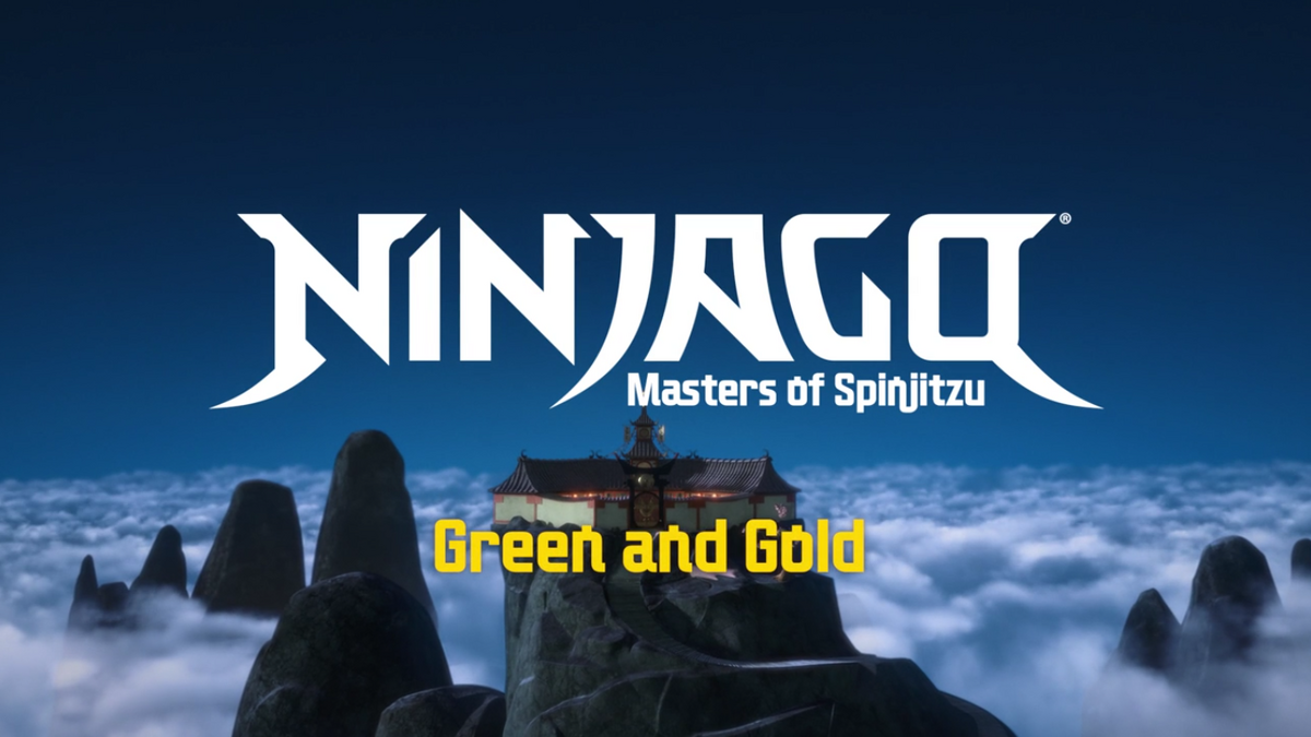 Ninjago green and gold discount