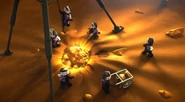 The Golden Weapons and the Mega Weapon cast together on Delta V