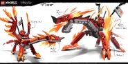 Fire dragon concept art