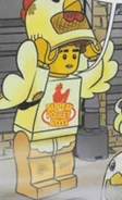 Chicken costume (unmasked; non-canon)