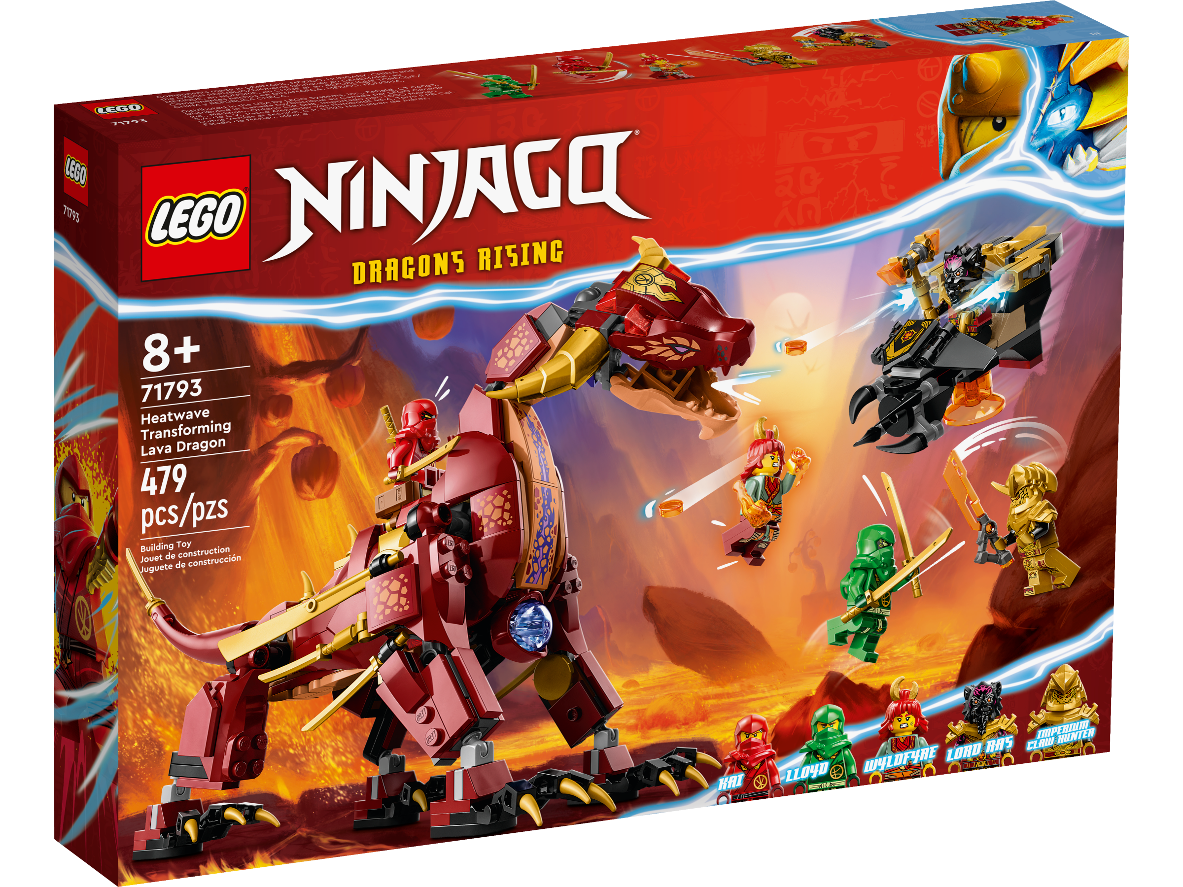 Lego Ninjago Dragons Rising Minifigure lot of 5 Ninjas Jay Kai