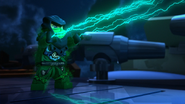 Morro using green lightning