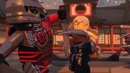 Ninjago Hands of Time - Young Wu blocks the attack of Acronix