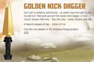 Golden Nick Dagger