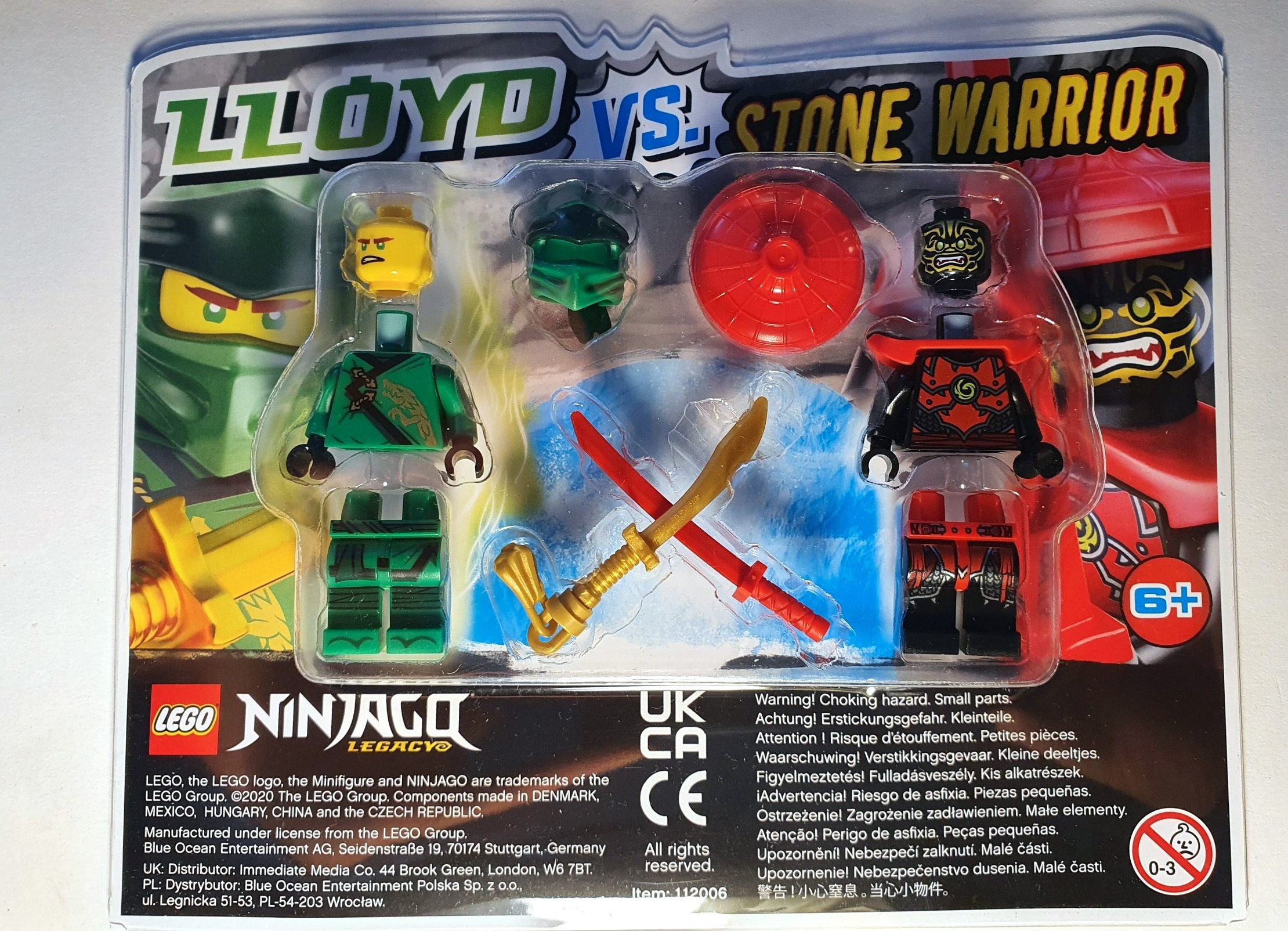 Blue Ocean LEGO Ninjago Cole vs Nindroid Minifigure Foil Pack Set 112005 