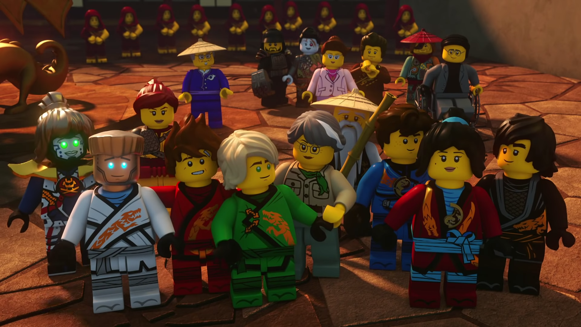 Ninjago 10. Лего Ниндзяго 10 сезон. LEGO Ninjago 10 Season. Ниндзяго мастера Кружитцу марш они. Ниндзяго остров 14 сезон.