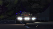 The Battle Wagon escaping from the Colossus.
