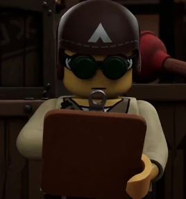 Explorer with googles