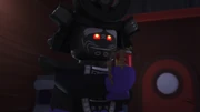 Garmadon learns how to empathize by caring for a .