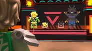 Lloyd and Garmadon's hands are yellow