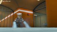 Zane freezing the prison floor over