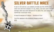 Silver Battle Mace