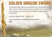 Golden Dragon Sword