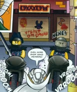 "Garage", "Ninjas go home"