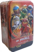 XXL Tin[6] including ten Boosters plus Card LE12 - Ice Emperor Limited Edition and Card XXL3 - Forbidden Spinjitzu Jay[7]