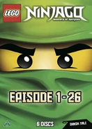 DVD containing Season 1: Rise of the Snakes and Season 2: Legacy of the Green Ninja
