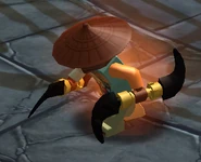 Ronin using two in the LEGO Ninjago: Tournament