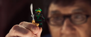 Mr. Liu with a Lloyd Minifigure