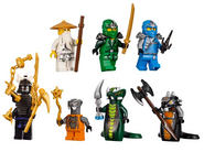 Sensei Wu, Lloyd ZX, Jay ZX, Lord Garmadon, Chokun, Acidicus and Skalidor