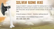 Silver Bone Axe