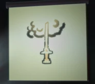 The mystic weapon, known as the Sword of Sanctuary